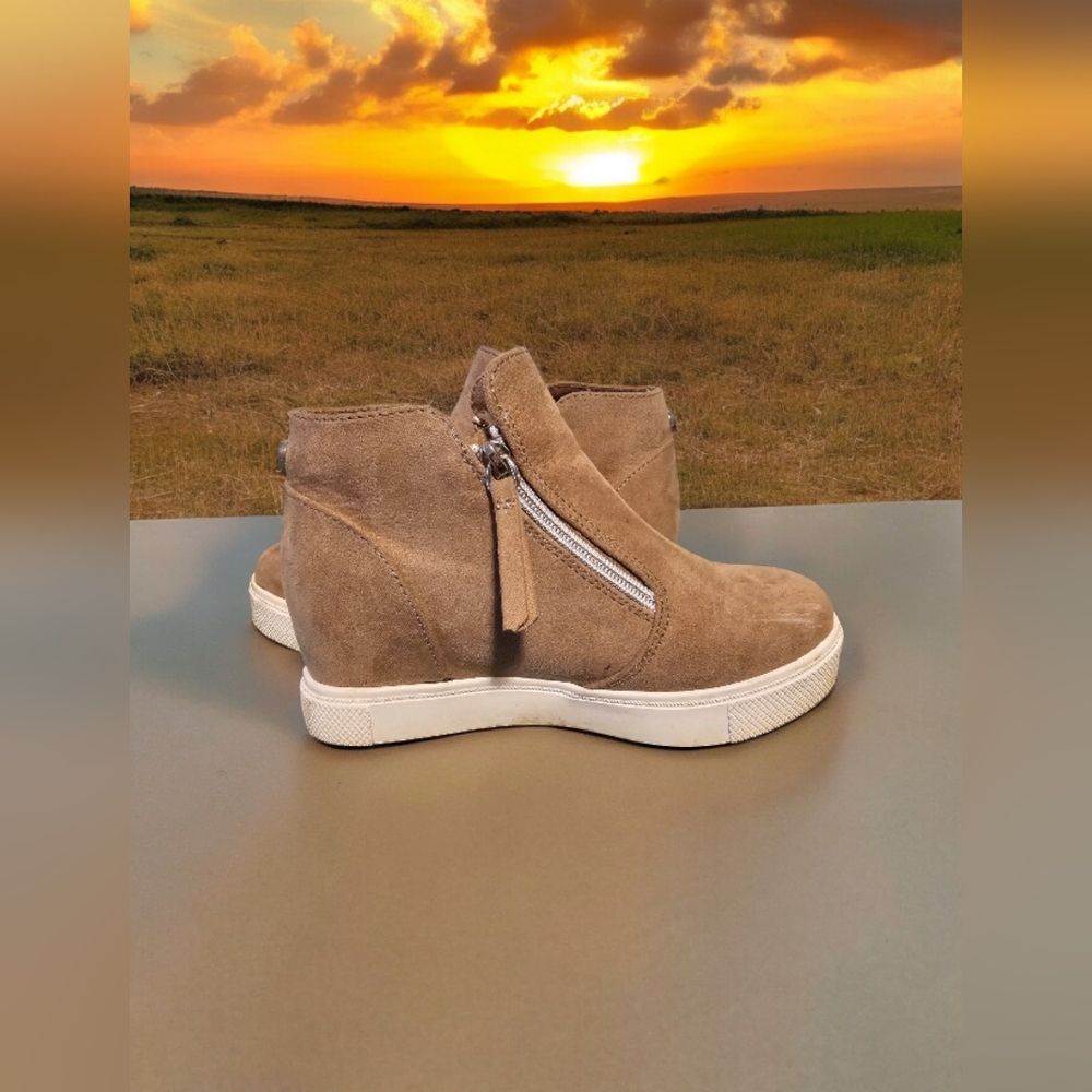 Girls Tan Steve Madden Booties